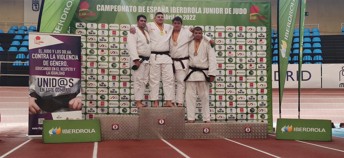 3 MEDALLAS para Navarra en la Final del Campeonato de España de Judo Junior. Madrid 09-04-22